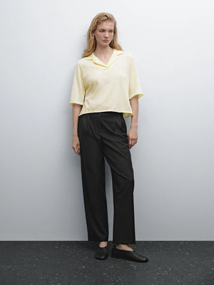VILZSTUDIOS Casual V-Neck Short Sleeve T-Shirt
