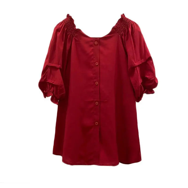 VILZSTUDIOS Chic Off-Shoulder Chiffon Blouse