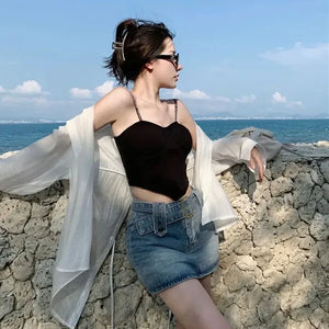 VILZSTUDIOS Lace-Up Beach Shirt