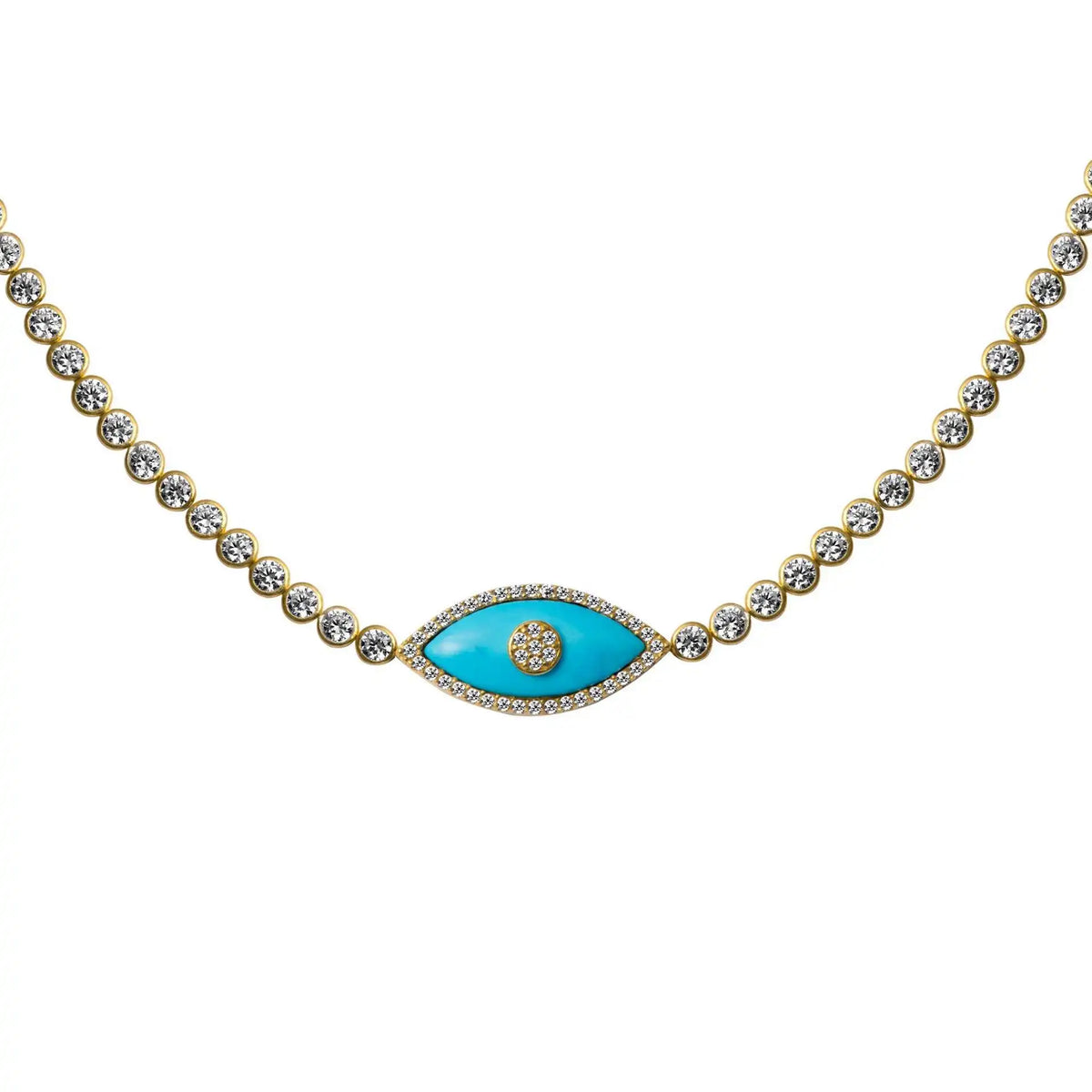 VILZSTUDIOS Stainless Steel Devil's Eye Necklace