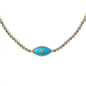VILZSTUDIOS Stainless Steel Devil's Eye Necklace