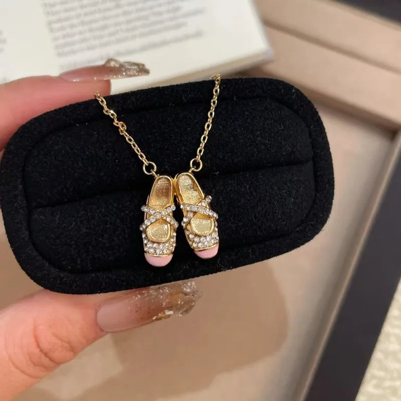 VILZSTUDIOS Ballerina Dance Shoes Pendant Necklace