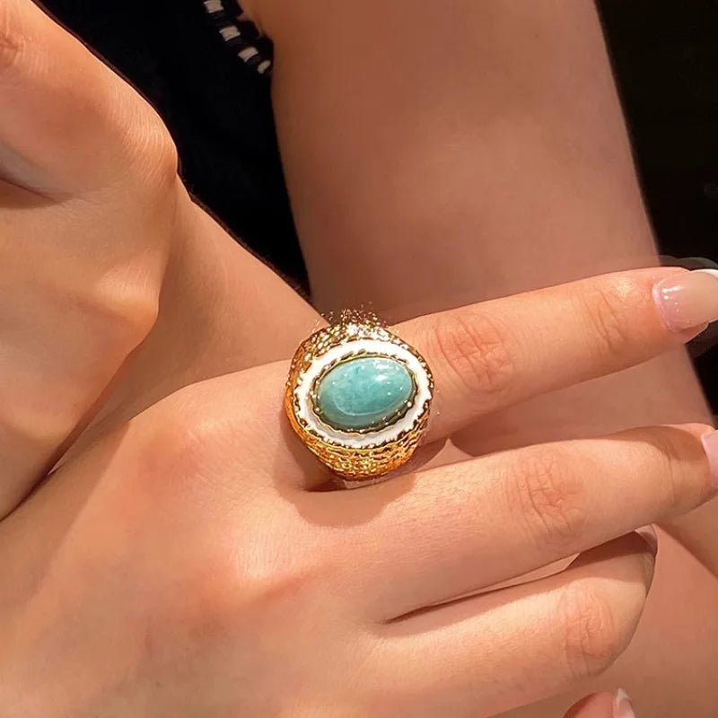 VILZSTUDIOS Geometric Vintage Open Finger Ring