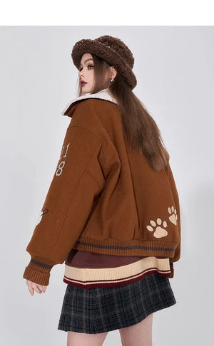 VILZSTUDIOS Winter Baseball Varsity Jacket