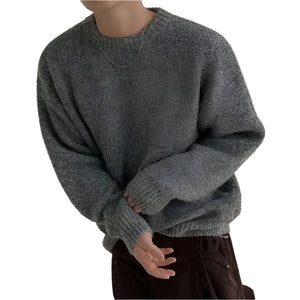 VILZSTUDIOS Casual Loose Round Neck Sweater
