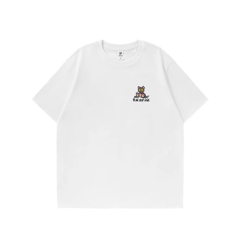 VILZSTUDIOS American Street Graffiti Print Oversized T-Shirt