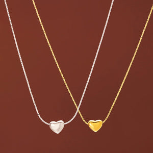 VILZSTUDIOS Classic Gold-Plated Mini Heart Pendant Necklace