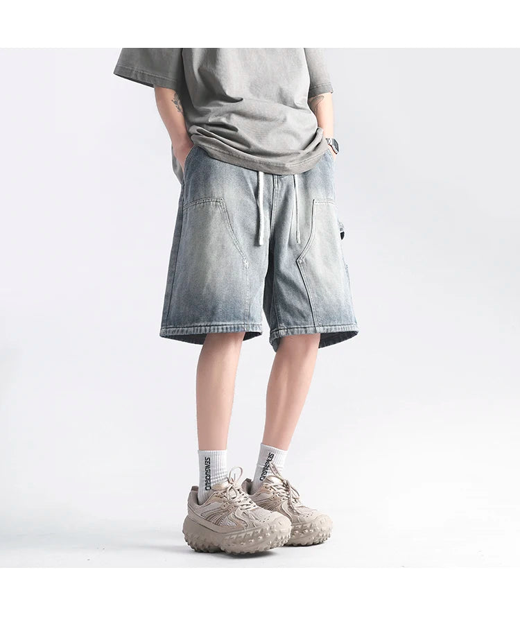 VILZSTUDIOS Youth Hip Hop Oversized Cargo Shorts