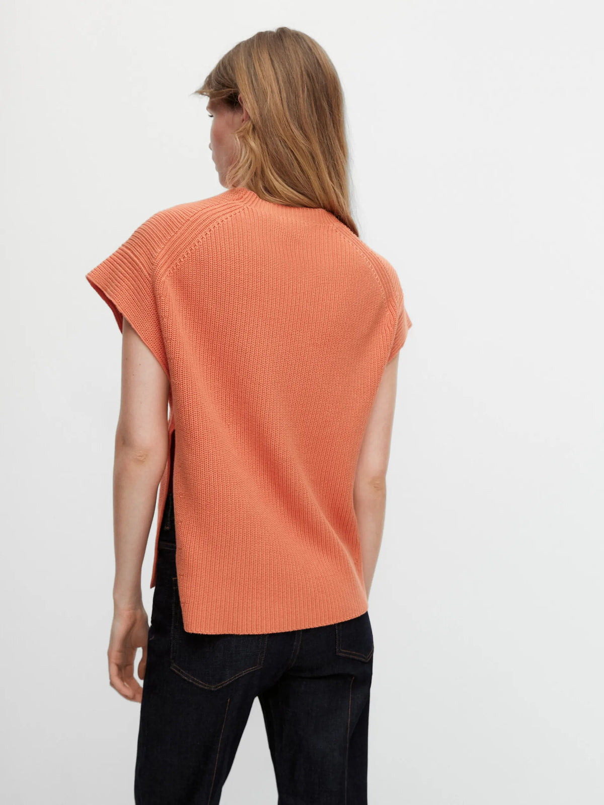 VILZSTUDIOS Casual Knitted Short Sleeve Sweater