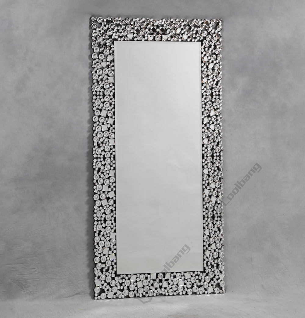VILZSTUDIOS Wholesale Bedroom Furniture Oversized Wall Mirror Standing Dressing Mirror Modern Hotels Silver / Gold / Brown Mirror 5 Mm