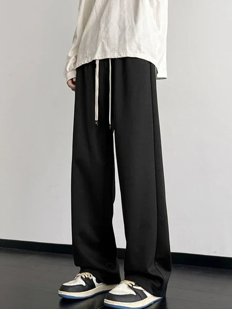 VILZSTUDIOS Solid Color Baggy Fleece Sweatpants