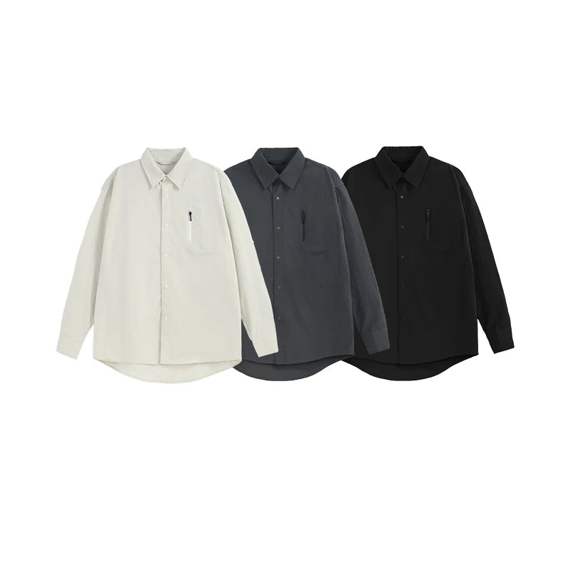 VILZSTUDIOS Solid Minimalist Outdoor Sports Long T-Shirt