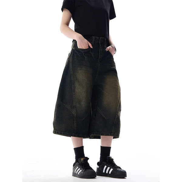 Vintage Gothic High Waist Jorts