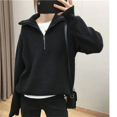 VILZSTUDIOS Casual Knitted Wool Sweater