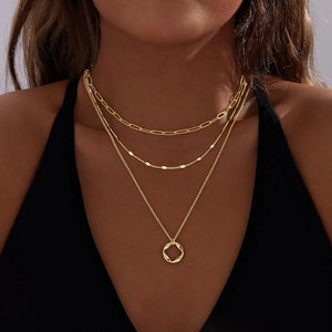 VILZSTUDIOS Layered 14k Gold Plated Necklaces