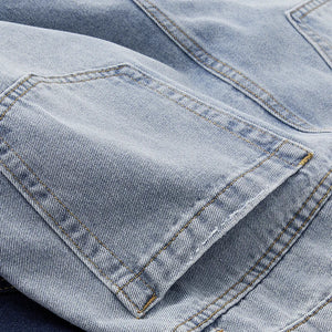 VILZSTUDIOS Oversized Washed Denim Wide Jeans