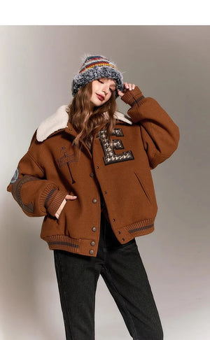 VILZSTUDIOS Winter Baseball Varsity Jacket