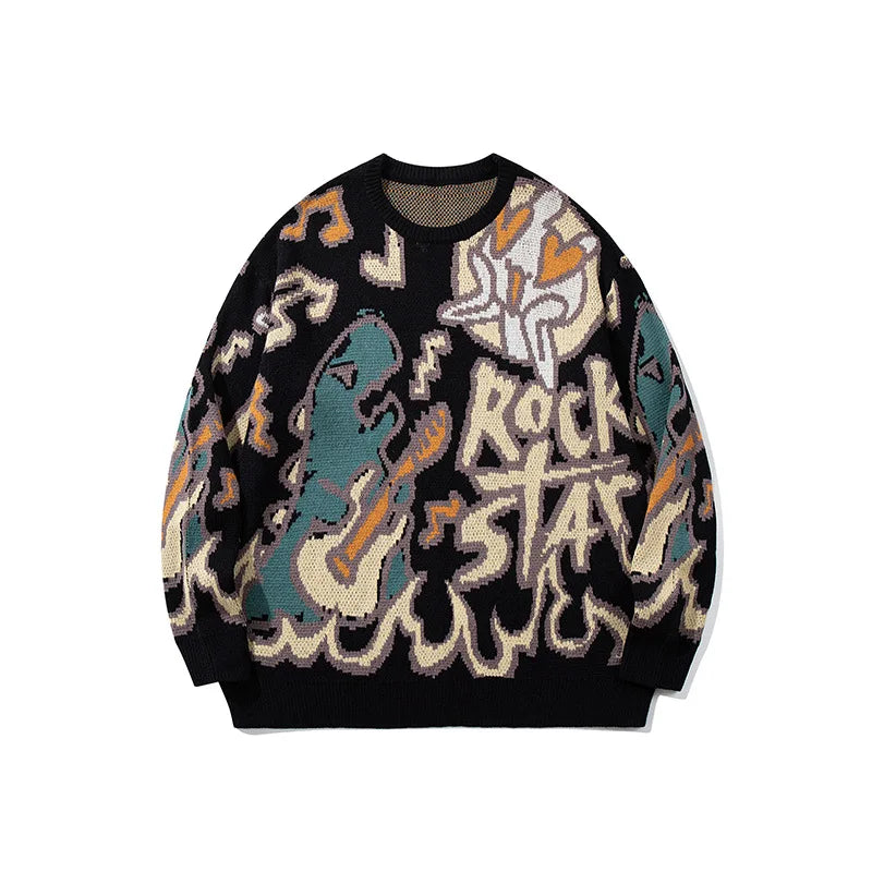 VILZSTUDIOS Cozy Dinosaur Knit Sweater