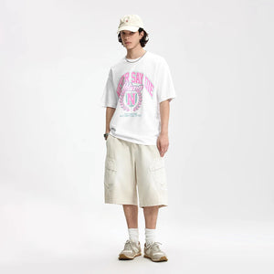 VILZSTUDIOS Trendy American Style College Printed T-Shirt