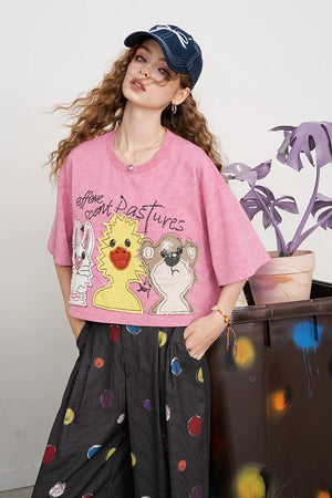 VILZSTUDIOS Vibrant Cartoon Print T-Shirt