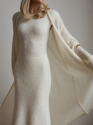 VILZSTUDIOS Elegant Knitted Sleeveless Maxi Dress