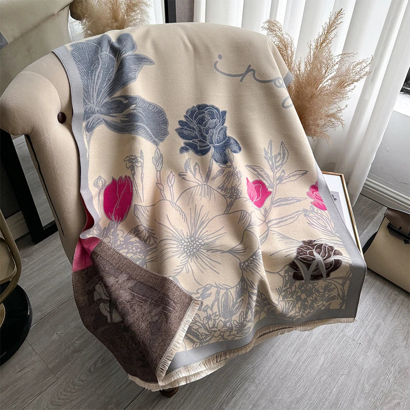 VILZSTUDIOS Luxurious Two-Sided Cashmere Scarf