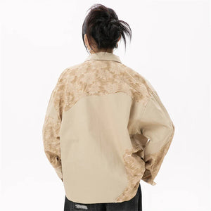 VILZSTUDIOS Oversized Stylish Patchwork Blouse Shirt