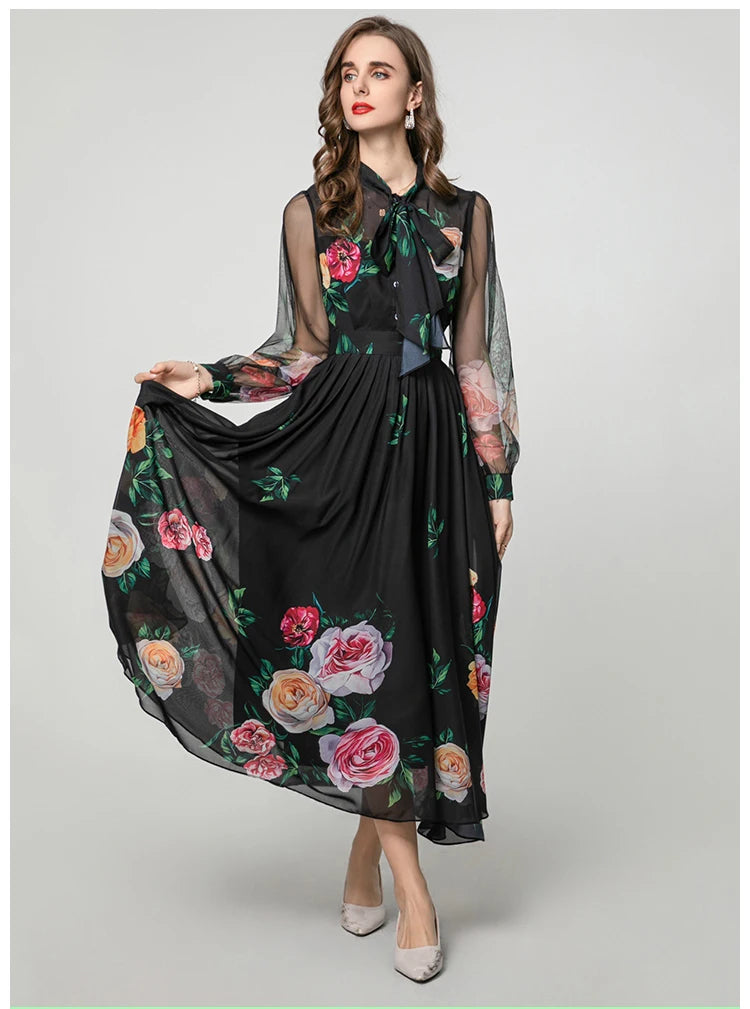 VILZSTUDIOS Floral Maxi Dress Gown