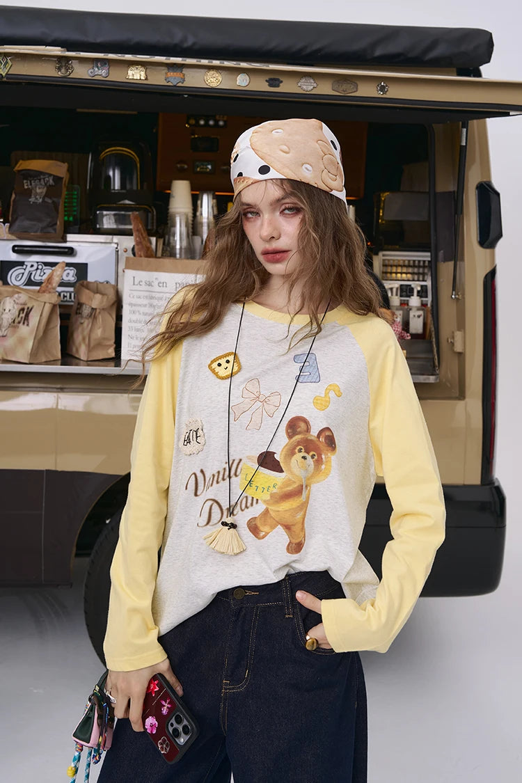 VILZSTUDIOS Basic Raglan Long Sleeve Top