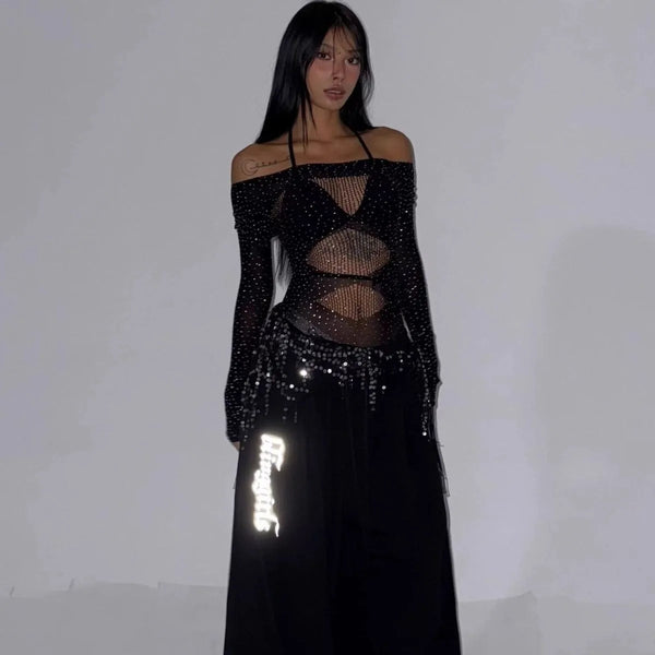 Sexy Lace Long Sleeve Bodysuit