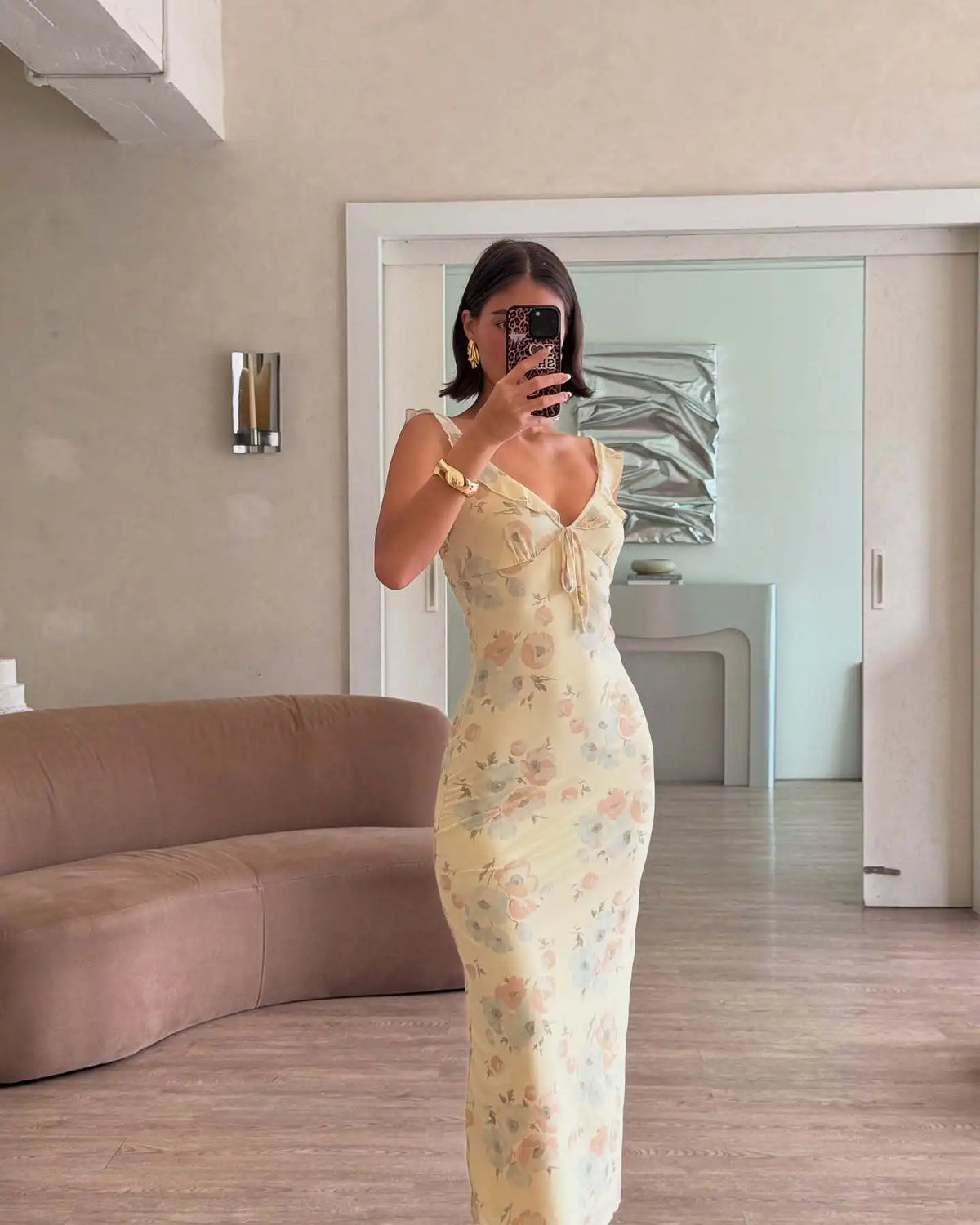 VILZSTUDIOS Floral Beachwear Maxi Dress