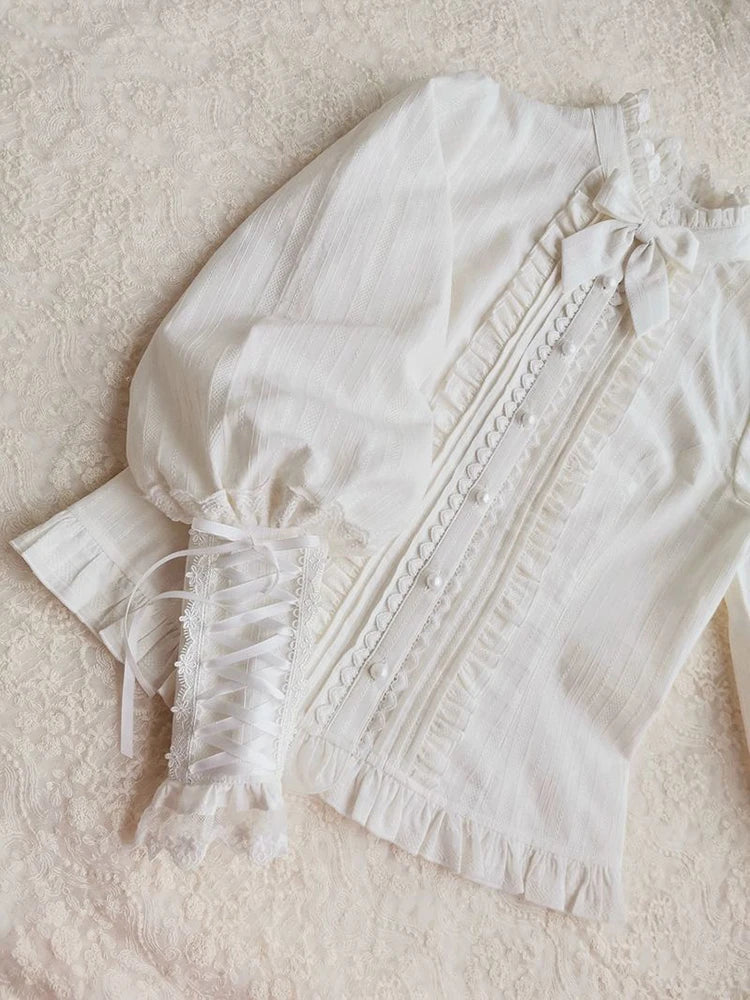 VILZSTUDIOS Lace Patchwork Sweet Lolita Blouse
