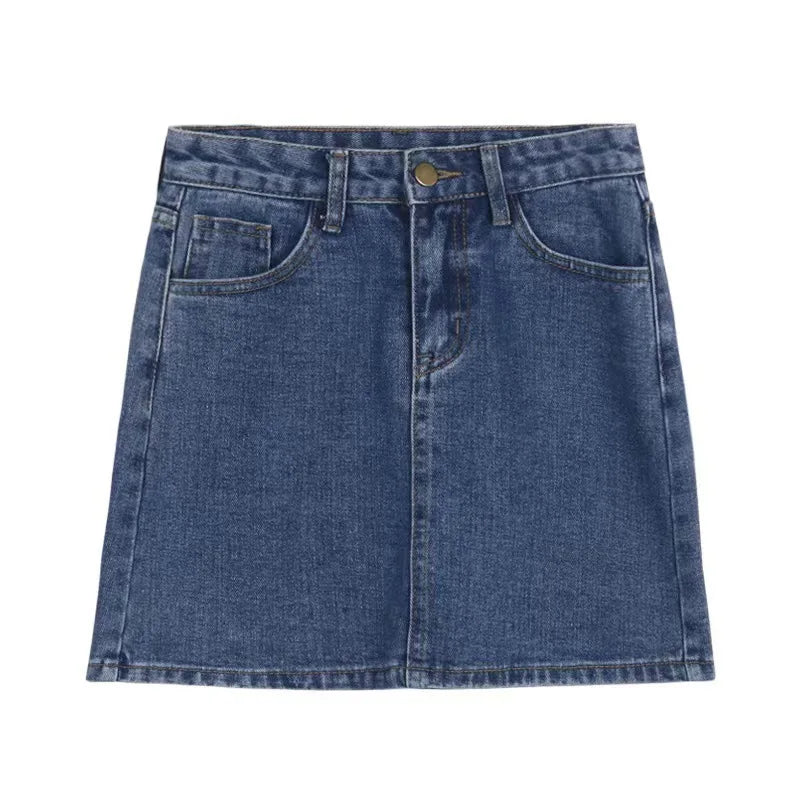 VILZSTUDIOS Retro Slim Mini Denim Skirt