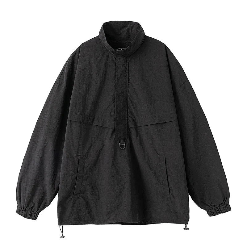 VILZSTUDIOS Stylish Drawstring Zipper Jacket