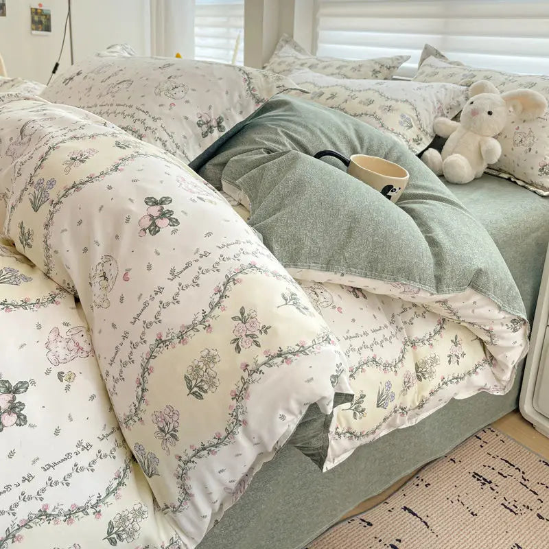 VILZSTUDIOS Luxurious Soft Twin-Queen Duvet Bedding Set
