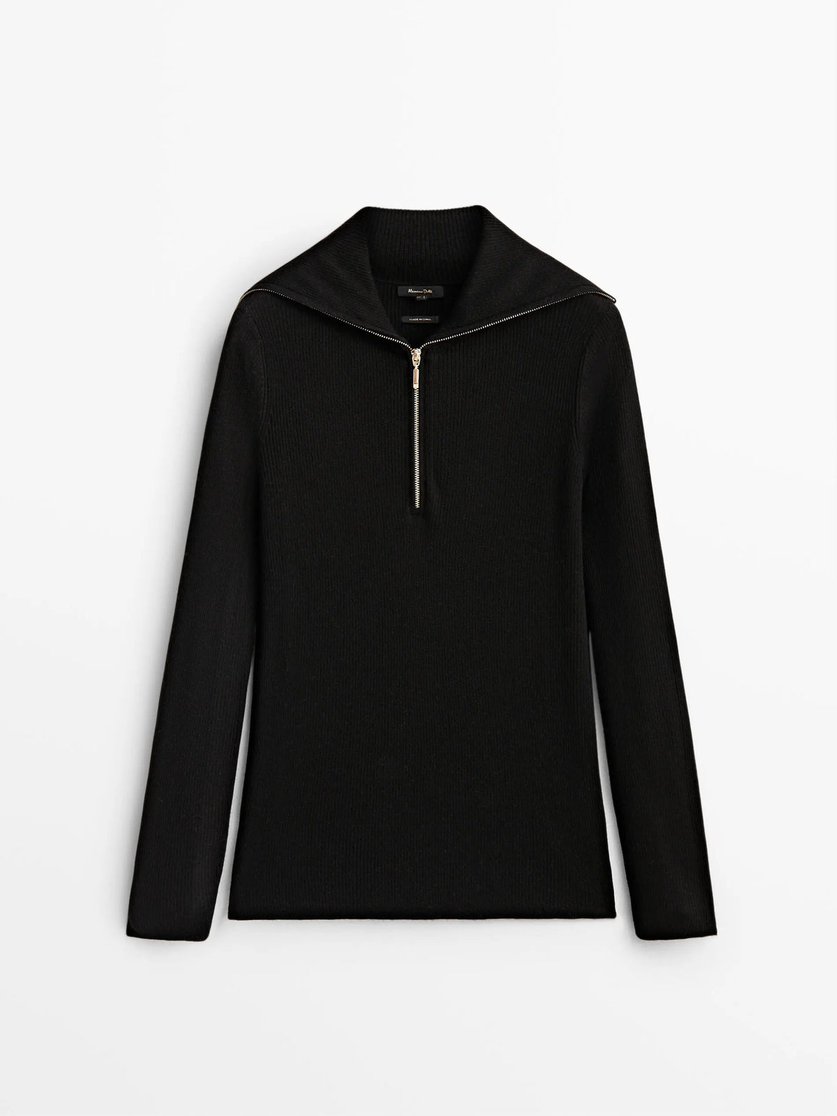 VILZSTUDIOS Knitted Turtleneck Zip-Up Sweater
