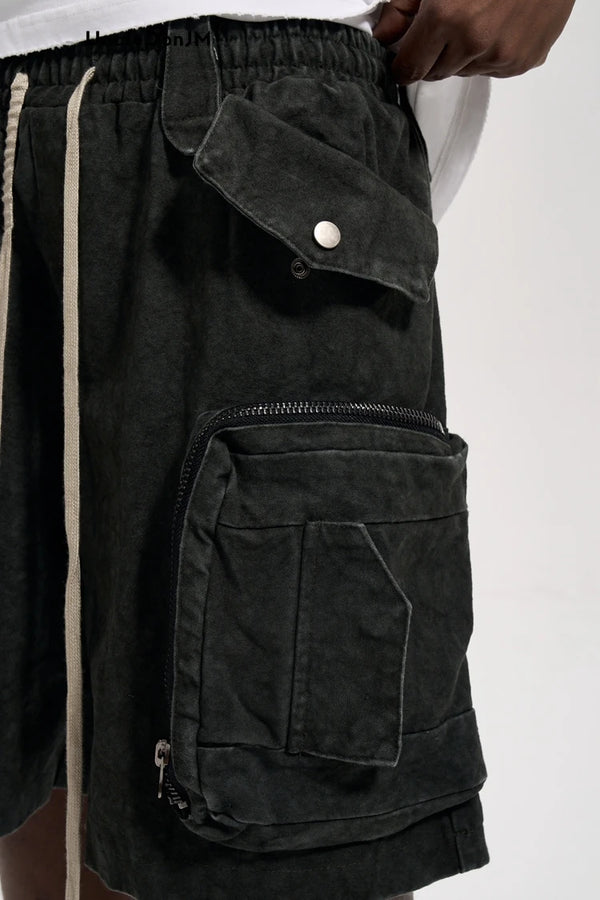 Vintage Washed Cargo Shorts Heavyweight Shorts