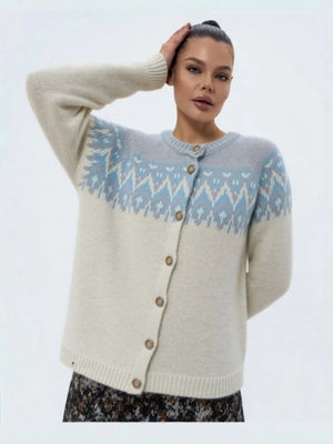 VILZSTUDIOS Vintage Spliced Knit Cardigan