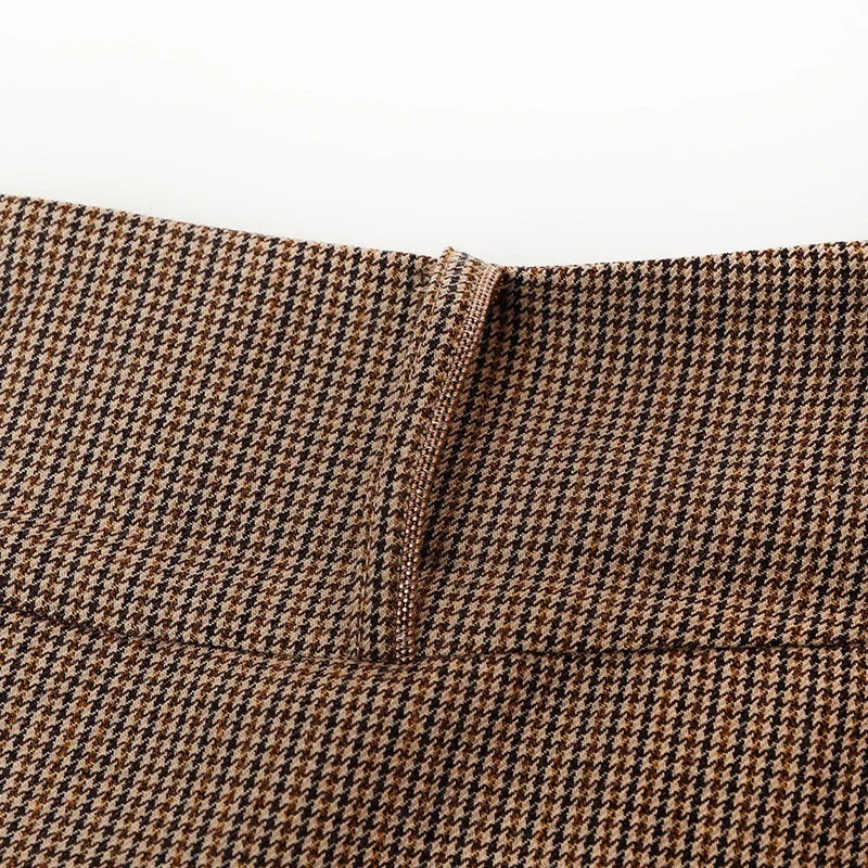 VILZSTUDIOS Plaid High Waist Mini Skirt