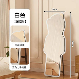 VILZSTUDIOS Floor-to-ceiling bear special-shaped full-body full-length mirror household mirror bedroom three-dimensional irregular cloud