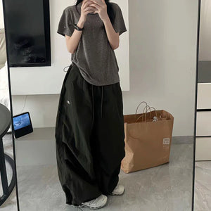 VILZSTUDIOS White Wide Leg Oversized Sweatpants
