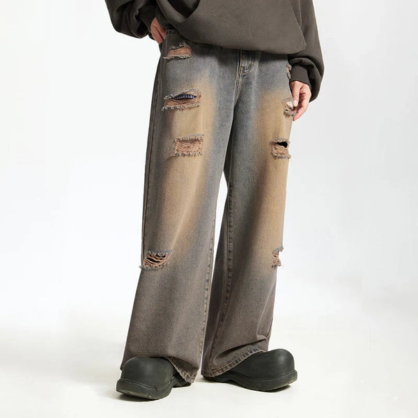 Vintage zerrissene Grunge Jeans