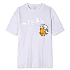 VILZSTUDIOS Funny Beer Print Graphic T-Shirt