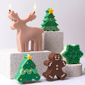VILZSTUDIOS Festive Christmas Silicone Scented Candle Mold