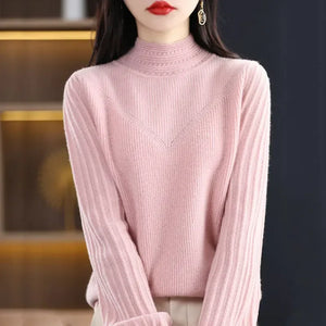 VILZSTUDIOS Cozy Knit High Collar Sweater