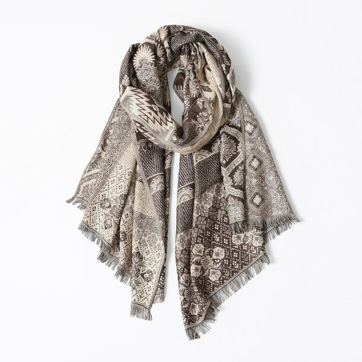 VILZSTUDIOS Jacquard Soft Warm Scarf