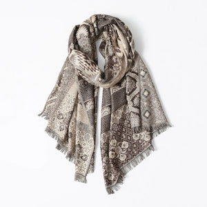 VILZSTUDIOS Jacquard Soft Warm Scarf