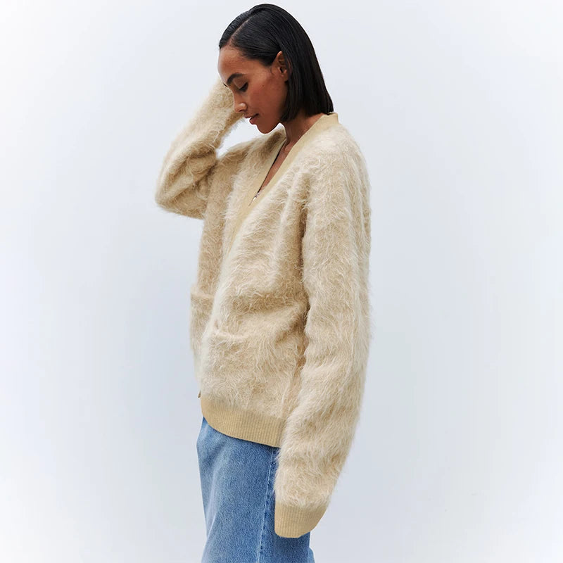 VILZSTUDIOS Soft Mink Velvet Cardigan