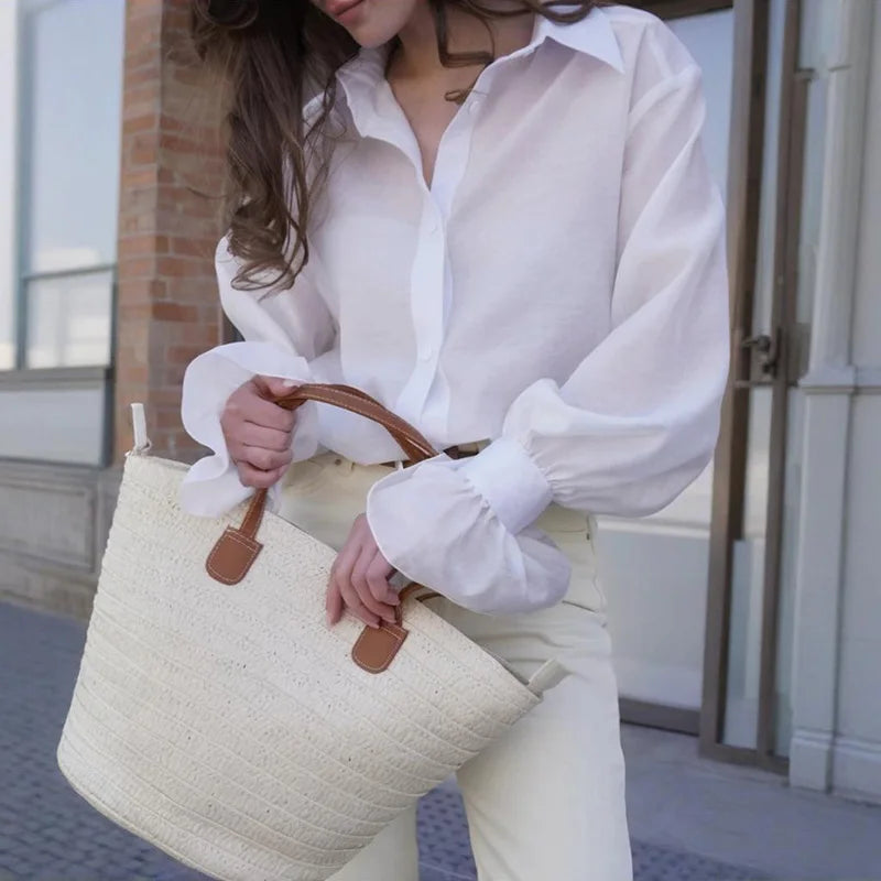 VILZSTUDIOS Stylish Flare Sleeves Blouse
