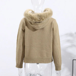 VILZSTUDIOS Cozy Fur Collar Jacket